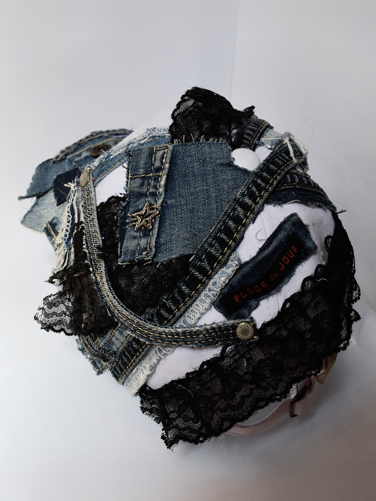 Casquette jean recyclé