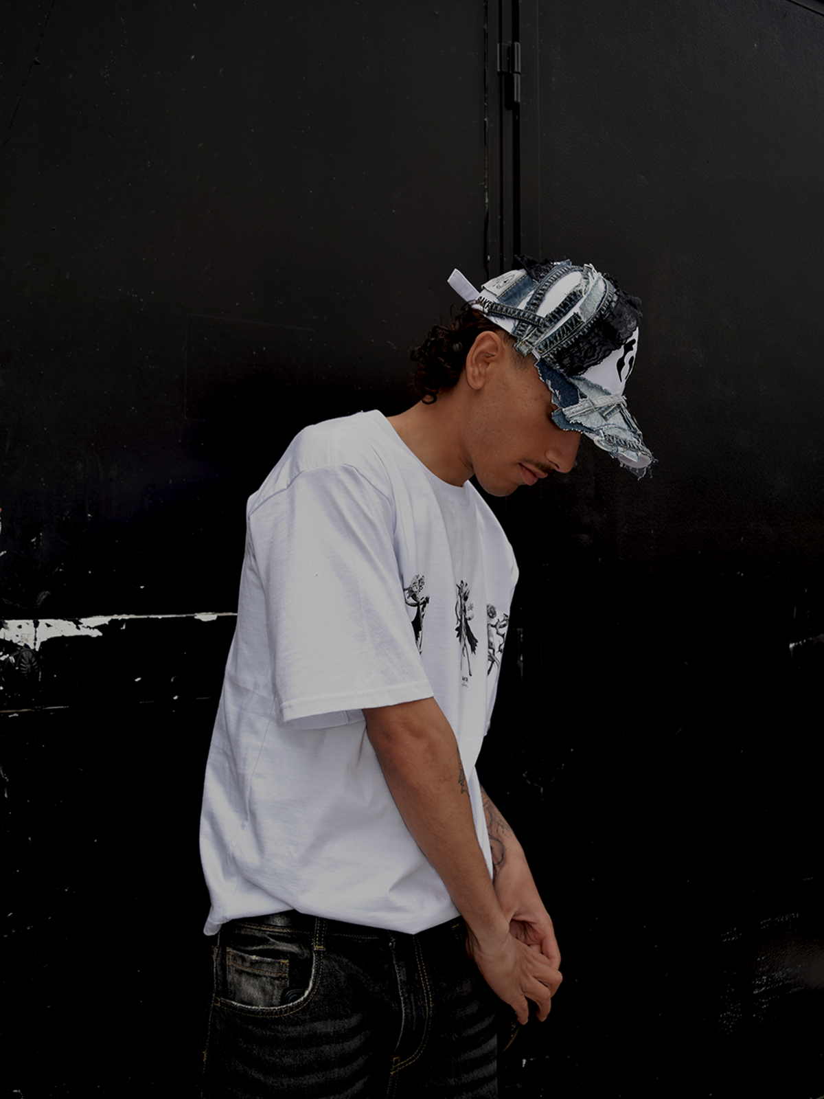 Casquette jean recyclé